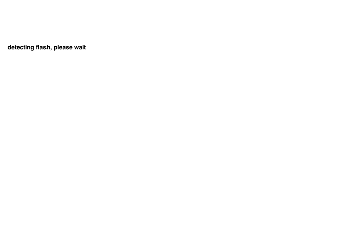 detecting flash, please wait
